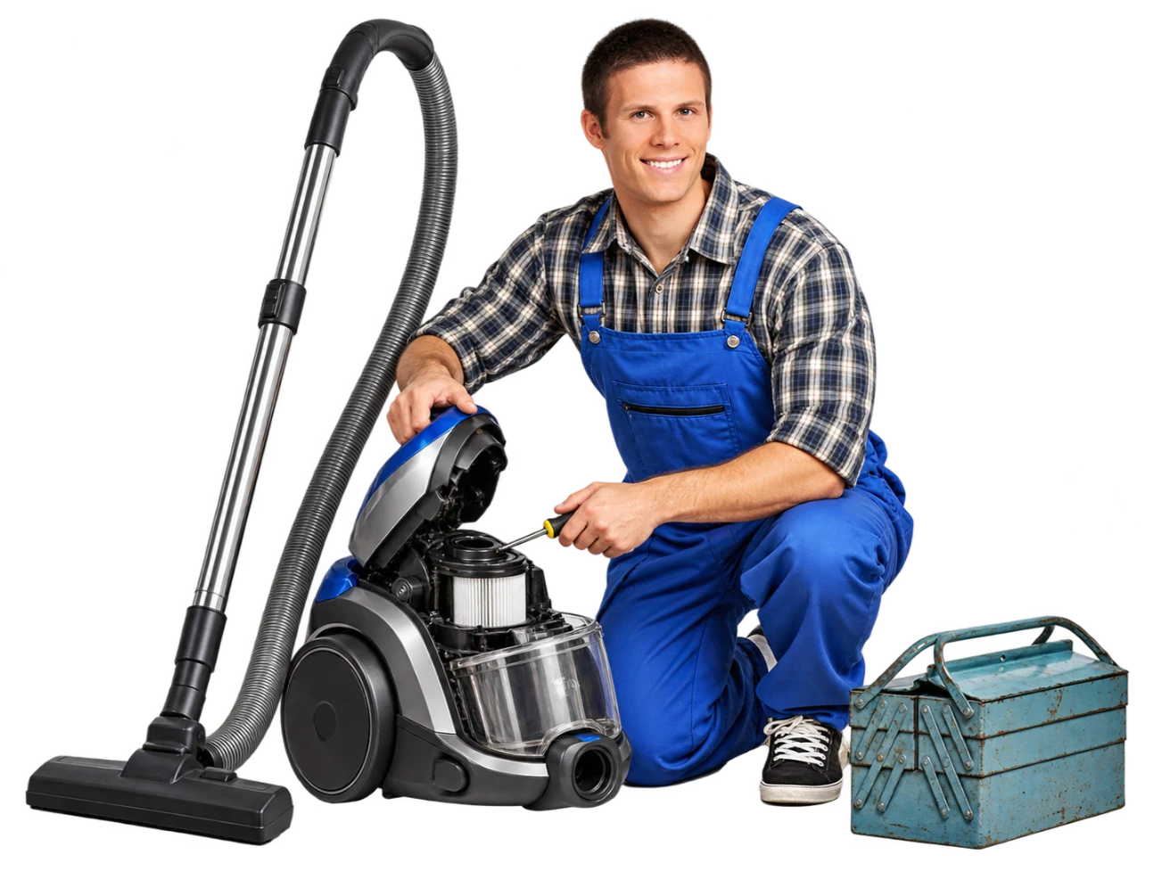 Vacuum Repair Technician with Tools